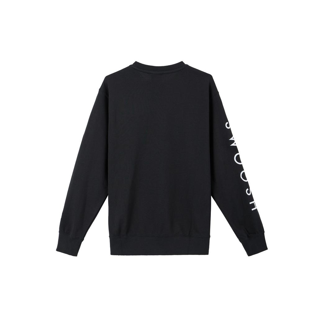 Nike Swoosh Logo Sport Casual Sweatshirt Men Sweatshirt Black CU4035-010