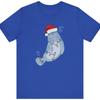 Christmas Manatee T-Shirt: Tropical Beach Holiday Tee