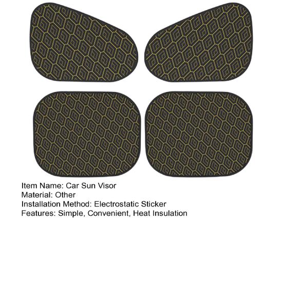 Car Sun Shade Heat-Proof Window Cover for Driver Side Electrostatic Sun Shield UV Protection Privacy Shield Portable Car Interior Heat Protector