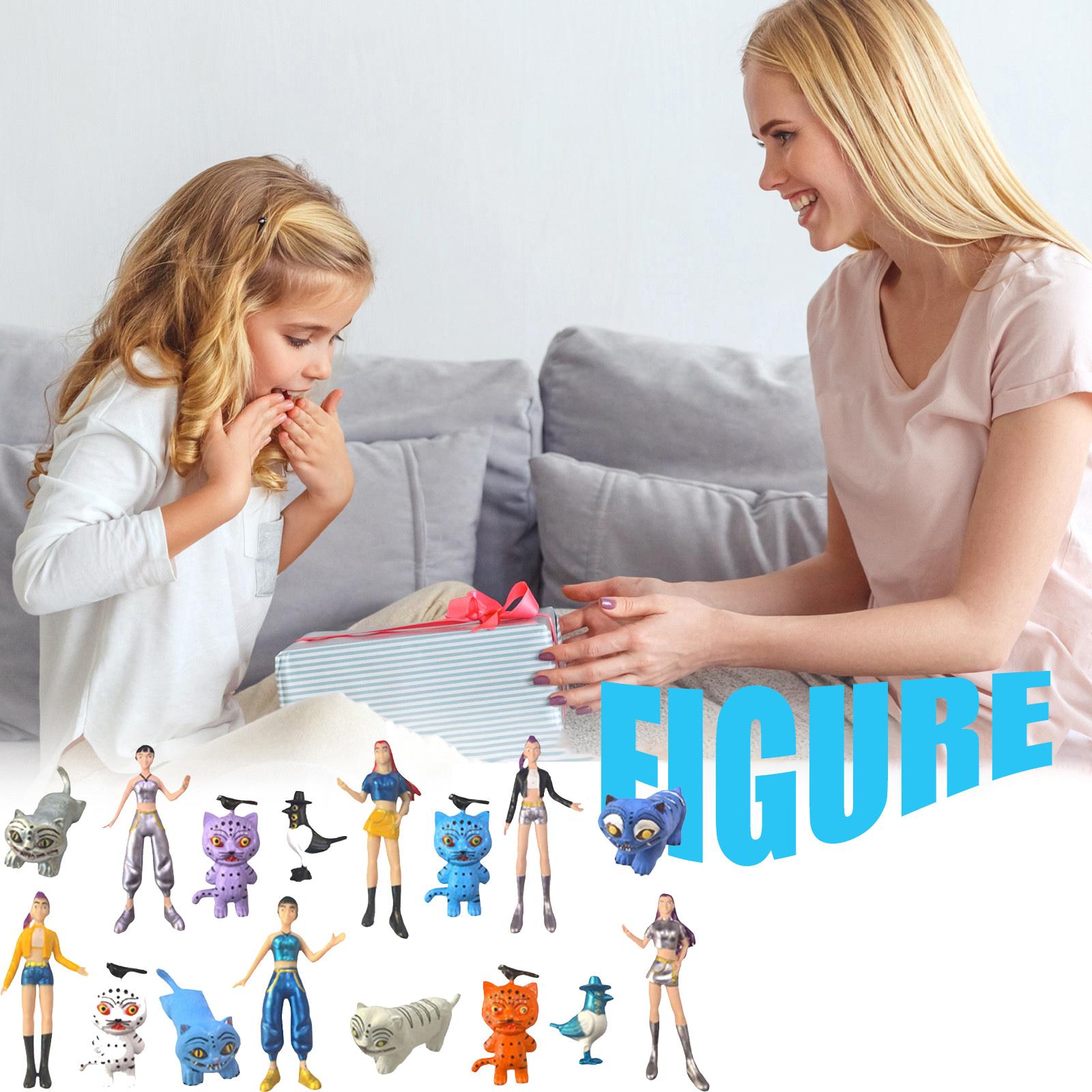 

Non-movable Doll Collection Version Scale Doll Desktop Ornaments One Size