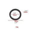 Black Metal Spring O Rings Durable Rustproof Multiple Sizes For Diy Craft Bag Making Keychain Accessories