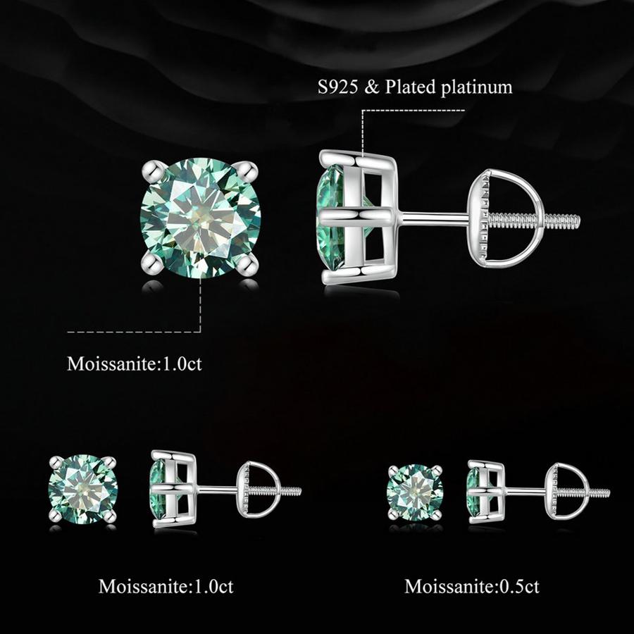Produttore e fornitore di orecchini a bottone delicati in argento sterling 925 da donna personalizzati con diamanti zircone zaffiro SE0415 |CEM