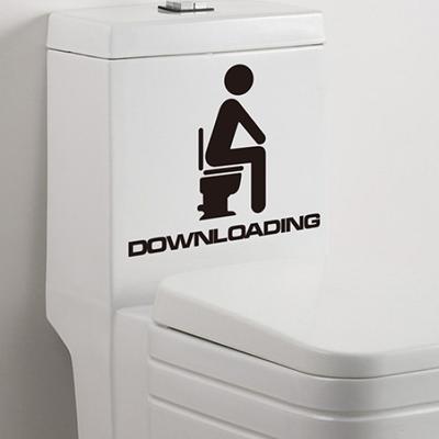 Removable DIY Toilet Seat WC Bathroom Art Home Room Decals Decor Wall Sticker
