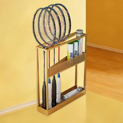 , Easy-to-install And Stable Badminton Racket Organizer with Display for Tennis Rackets.