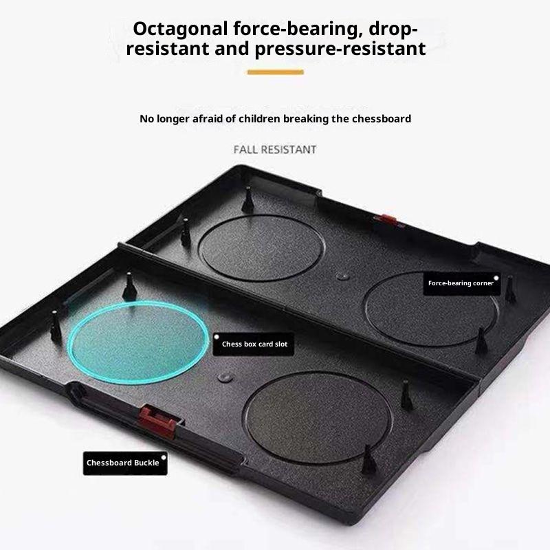 Jogo de Tabuleiro Antigo Chinês Weiqi Damas Mesa Dobrável Conjunto de Xadrez Go Jogo de Xadrez Brinquedo Presentes Plástico Jogo de Go