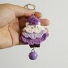 Handmade Car Key Chains Weaved Knitted Key Rings Funny Cartoon Hairball Key Chain  Gifts