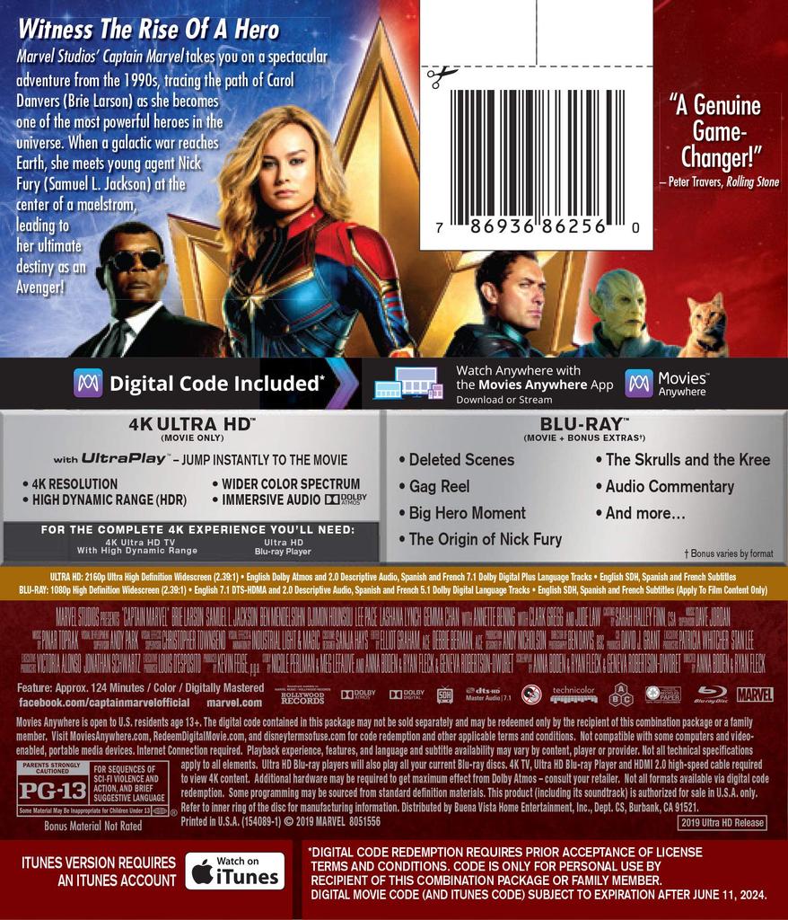Captain Marvel [Blu-ray]