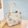 Fashion Butterfly Printed Versatile Handbag Office Worker Travel Picnic Lunch Tote Bag Outdoor Mountaineering Bag Christmas Gift