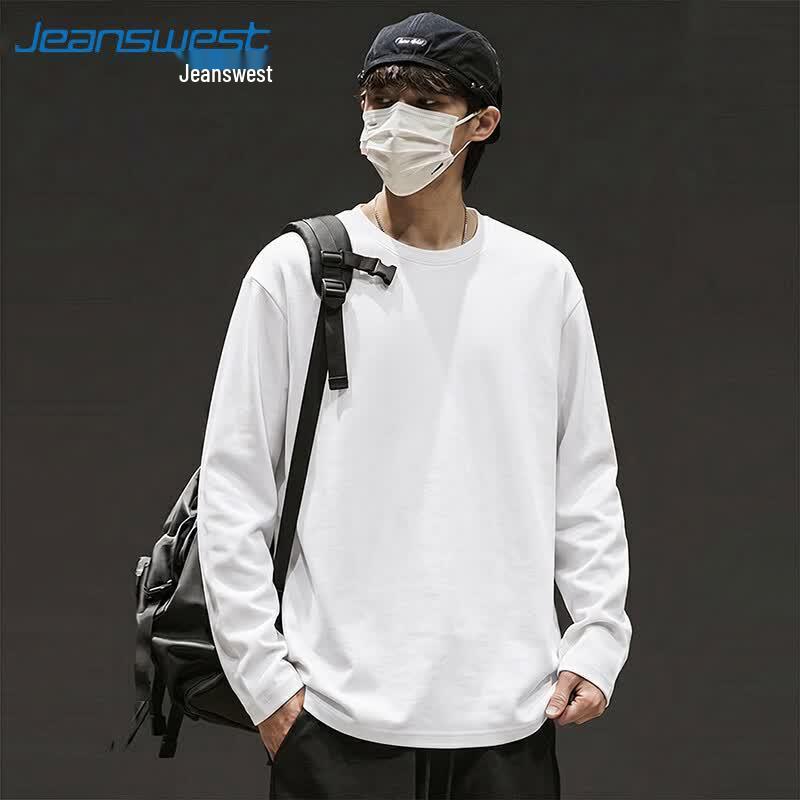 Jeanswest Men's Heavyweight Cotton Long Sleeve T-Shirt