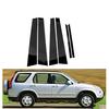 Gloss Black Door Side Trim Pillar Post Fit For Honda CR-V CRV 2 RD 2002 2003 2004 -2006 Window Drcoration Sticker Accessories