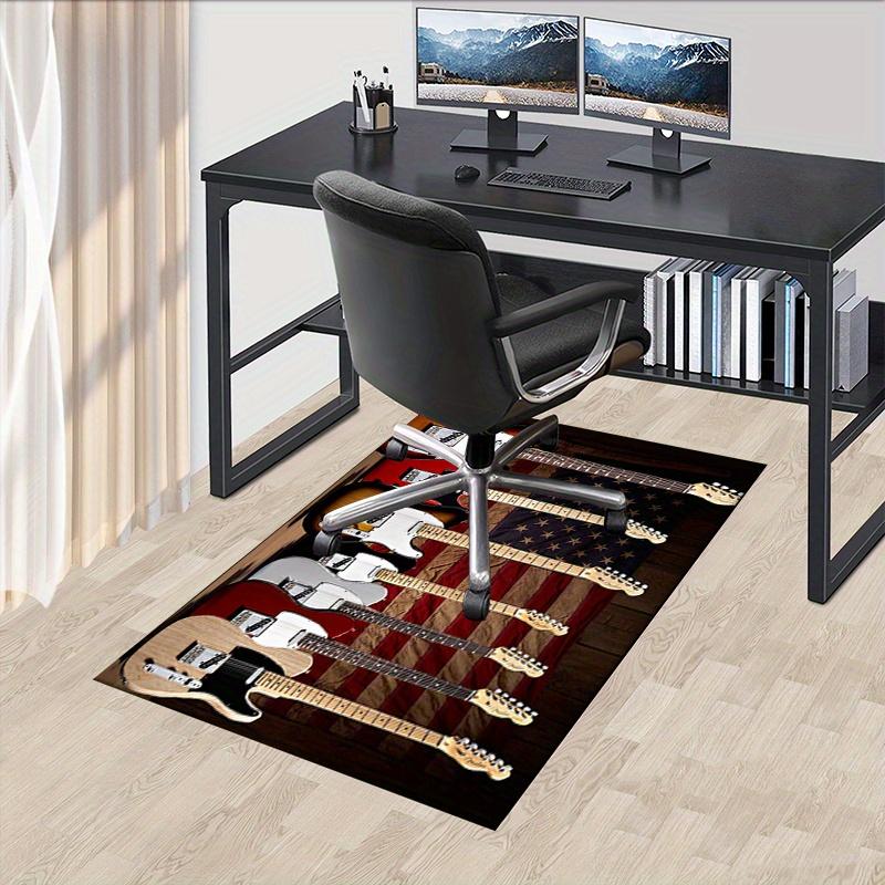

1pc. American Flag Guitar Pattern Area Rug for Living Room Bedroom Home Decor Office Carpet Floor Mat Outdoor Rug Gift 60cm by 90cm