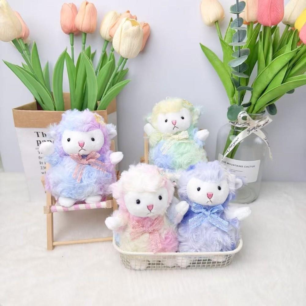 Fleece Plush Sheep Toy Adorable Bag Hanging Pendant Kawaii Fluffy Animal Doll Birthday Present