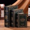 Scatola portaoggetti in legno stile europeo effetto libro – Oggetto decorativo vintage a forma di libro per esposizione