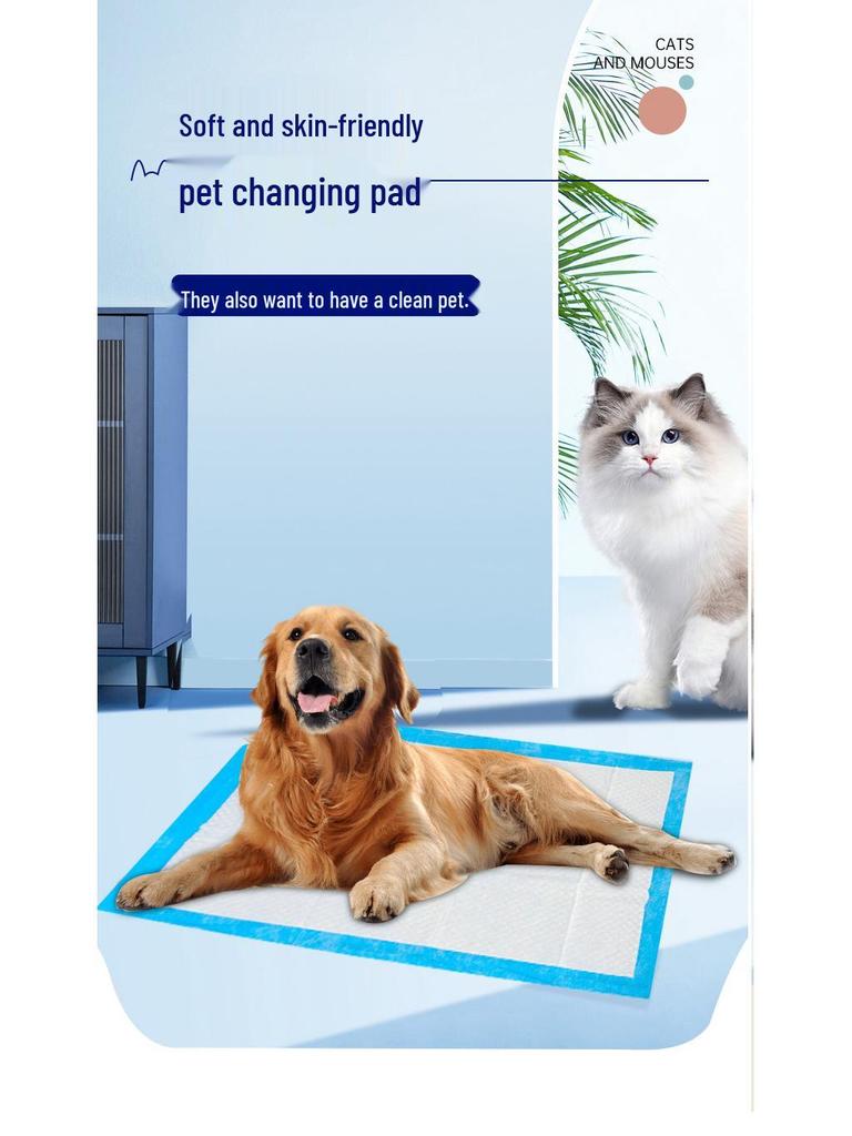 Thickened Deodorant Waterproof Pet Urine Pad for Small Dogs & Cats
