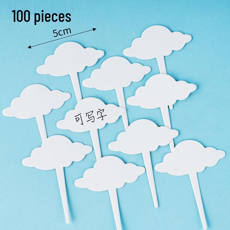 Writable Birthday Cake Decoration Bow with Blessings Card