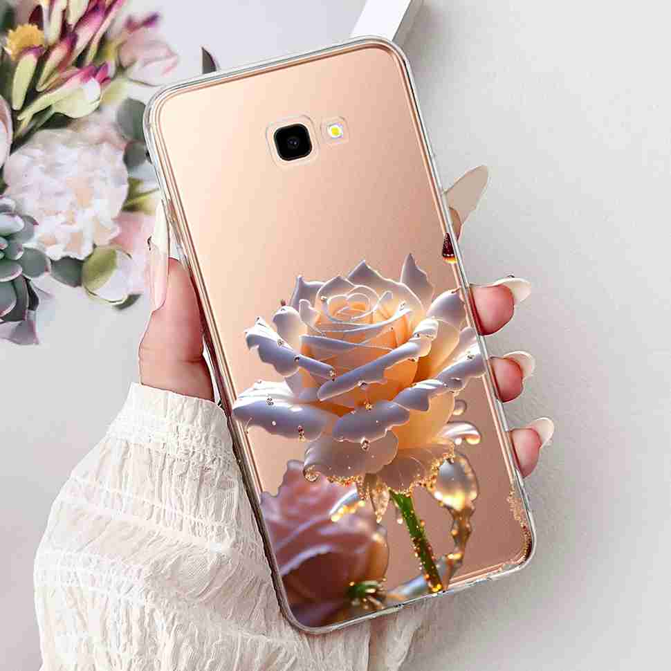 For Samsung Galaxy J4+ SM-J415F Case Luxury Butterfly Flowers Soft Silicone TPU Cover For Samsung J4+ J4 Plus Phone Shell Capa