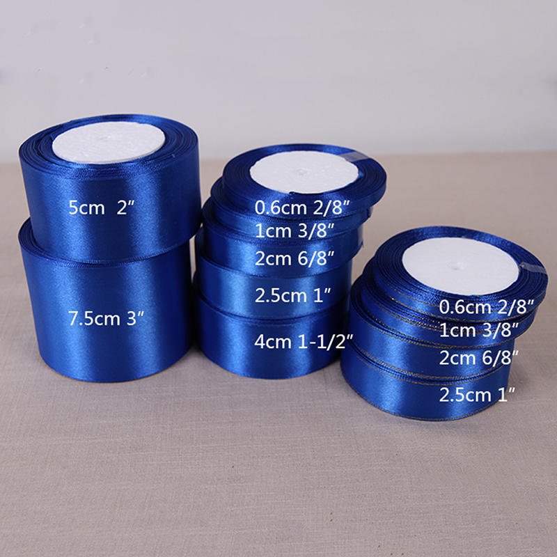 

DIY Новогодняя одежда Швейная ткань Royal Blue 25 Шелк Атлас Лента Свадебное украшение