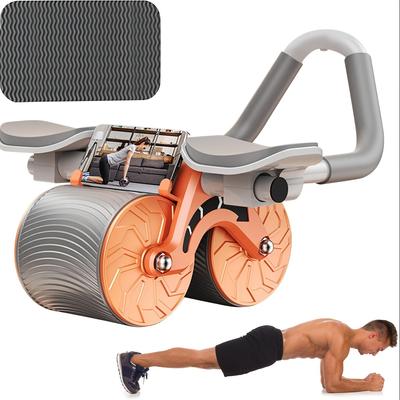 1pc Automatic Rebound Abdominal Wheel, with Elbow Pads, Abdominal Roller, Workout Equipment, Abdominal & Core Strength Training Equipment