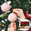 Christmas 8cm Star Velvet Ball Ornament 12PCS Set Multi-Color Design Holiday Festive Tree Decor Unique Xmas Decor Gift Ornament