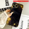 2DFlat Golden Eyes Black Cat Floral Glow All Inclusive Film Hard iPhone Case, Compatible with iPhone 18 Pro Max 17 16 15 14 13 12 11