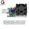 USB Load Tester Electronic Load Test Resistor Module 22.5W USB & Type C Interface Adjustable Constant Current with Cooling Fan