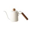 Creative Ring Coffee Pot 304 Stainless Steel Hand-brewed Coffee Kettle Teapot Wood Handle Narrow Mouth Swan Neck Coffee Pot