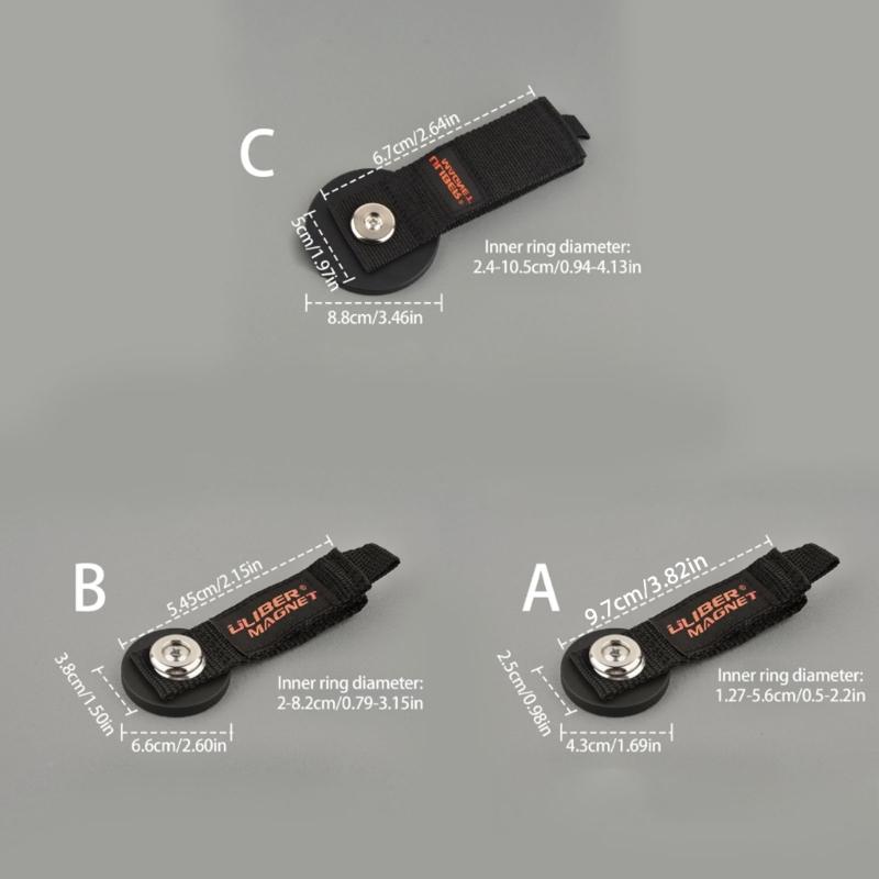 Practical Magnetic Hook Straps Garage Storage Hook Ties Cable Storage Organizers Magnetic Hook Holder Easy To Use