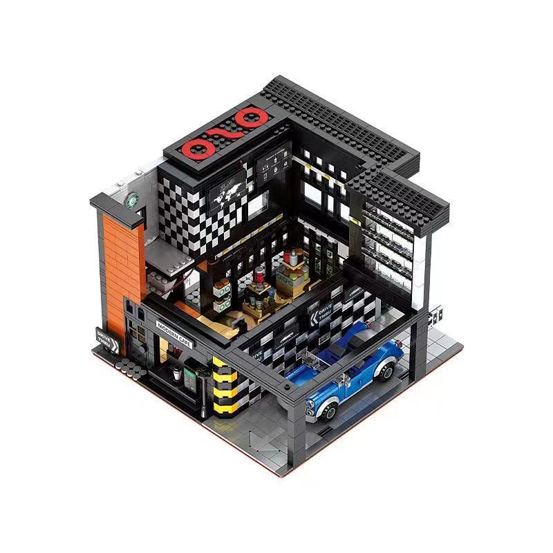 Juhang 86005 City Cafe Bausteine: DIY-Modell mit hohem Schwierigkeitsgrad für Erwachsene, Lernspielzeug