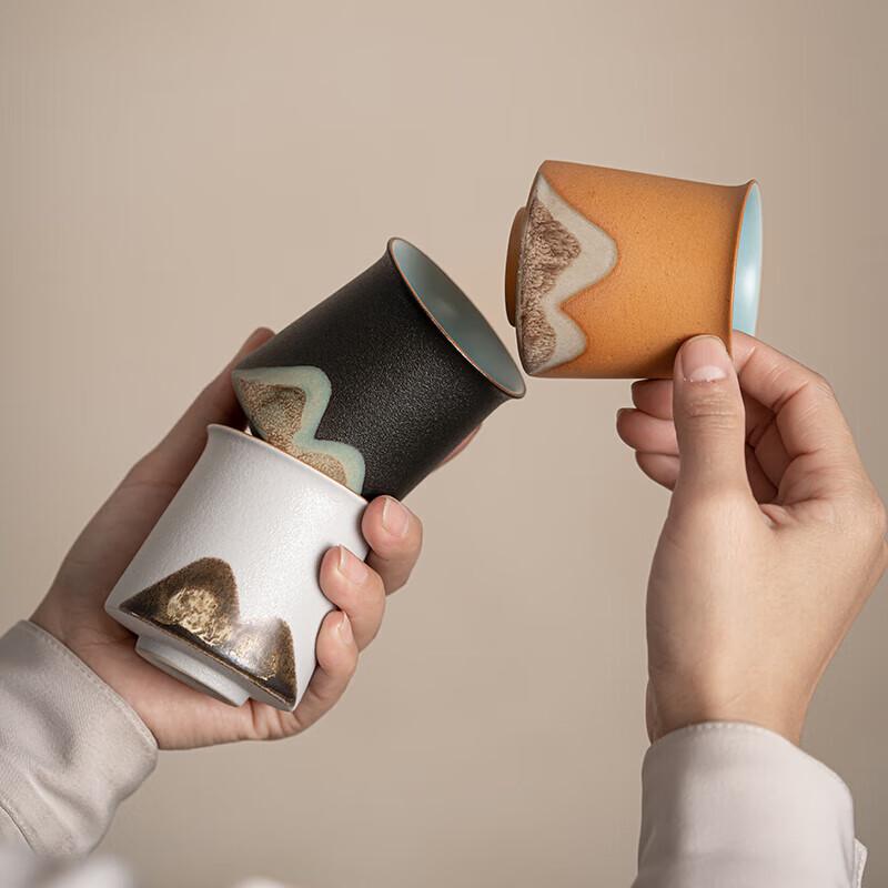 Sushic Hand-Painted Chinese Landscape Ceramic Teacup