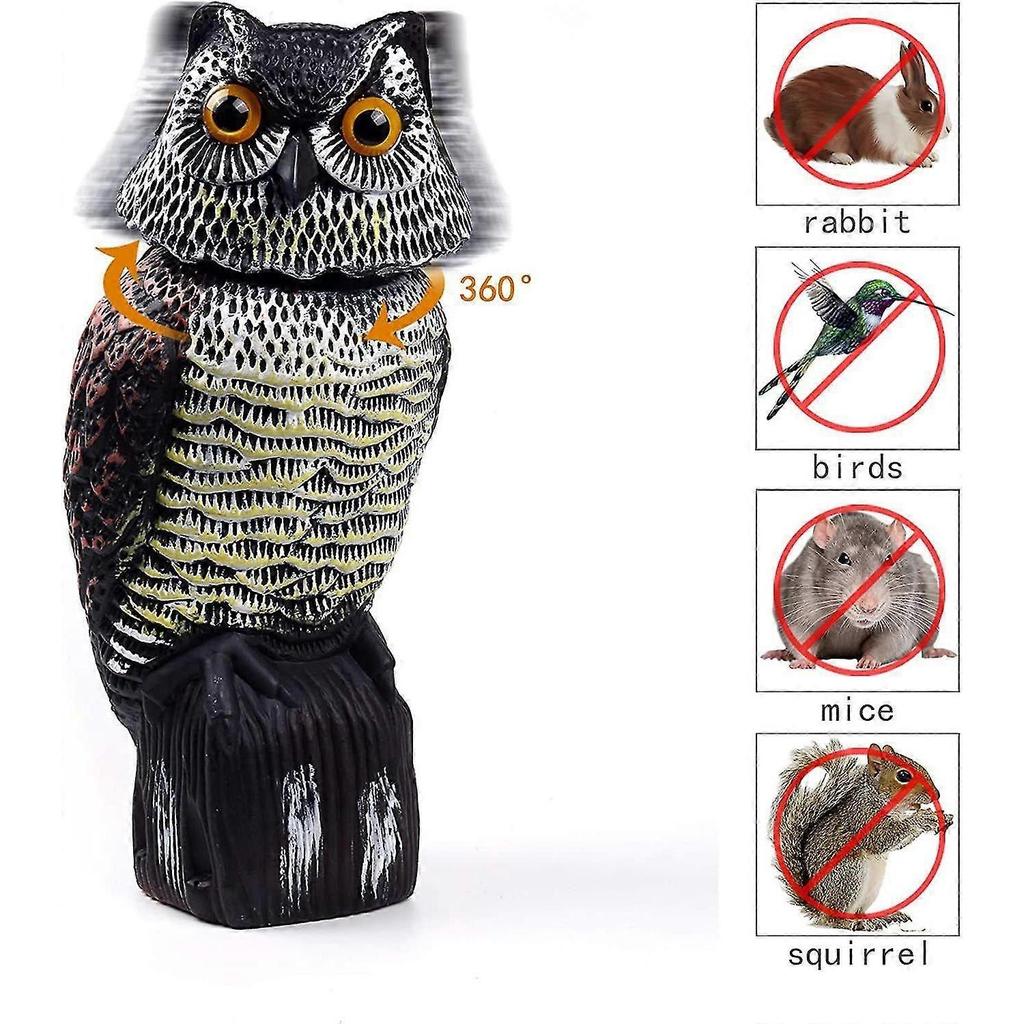Taubenabwehr - Reflektierende Eulenförmige Vogelabwehr, Vogelabwehr - Vertreibt Krähen, Tauben und Mehr!