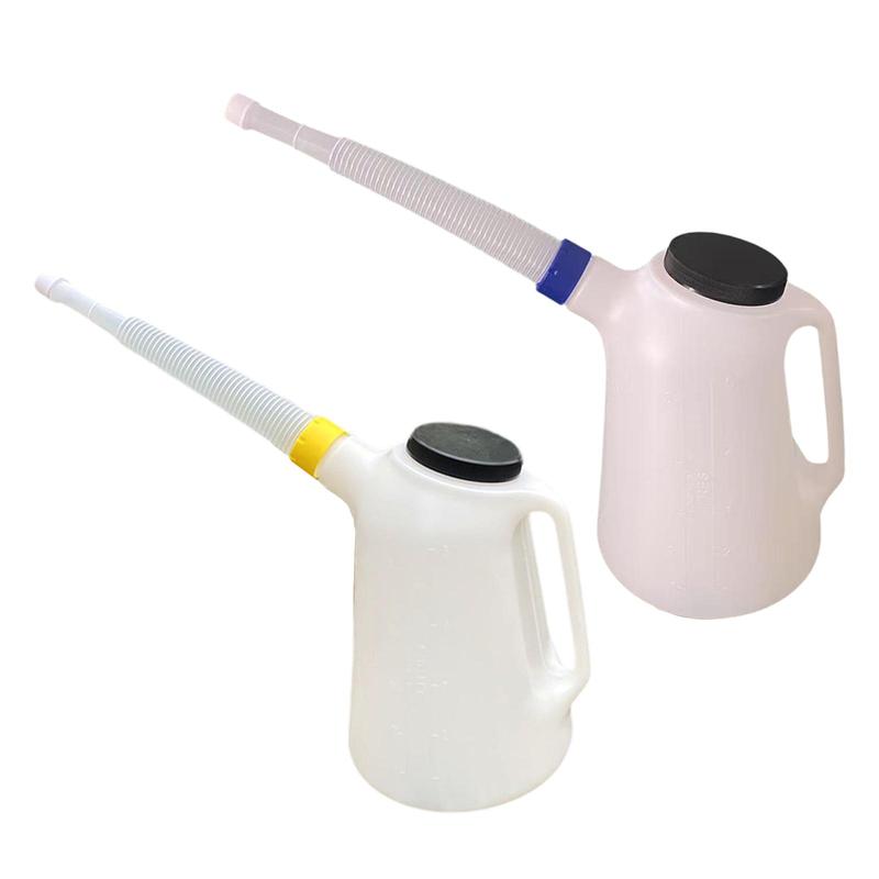 Oil Jug Sealing with Cap Sturdy Leakproof 5L with Long Spout for Traveling Garage Automotive Garage Vehicle Car