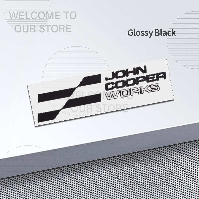 Decorazione Auto Metallo John Cooper Works JCW Emblema Lettere Adesivo 3D Per Mini Cooper S U25 J01 J05 F66 F65 F67 Adesivi Coda Posteriore Baule