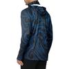 Men's Casual Outdoor Hooded Long Sleeve Sun Protection Shirt Lightweight Breathable Striped Printed Pullover Top for Sports Hiking Fishing