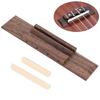 Ukulele Bridge with Saddles and Nut Rosewood Ukele Instruments Bridge Professional Replacement Gift for Beginners