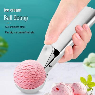 Stainless Steel Press Ice Cream Scoop