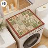 Washing Machine Dust Pad Cover Waterproof Oven Microwave Fridge Top Protector Mat Coffee Drain Pad Table Placemat Kitchen Rubber
