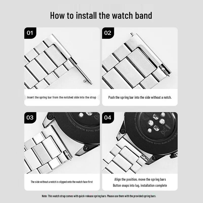 Stainless Steel Watch Band for Huawei Watch Series