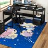 Anime Cartoon Design Chair Mat - Non-Slip Carpet for Office Chairs, Home Decor, Living Room, Bedroom, Game Room, Dormitory Flooring (Seasonal Gift).E0