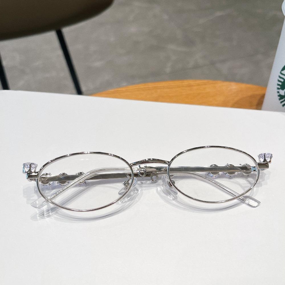 Metal Eyewear Glasses Rhinestone Diamonds Fashion Eyeglasses Fashion Eyeglasses Frames  Men