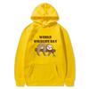 New World Wildlife Day hoodie sleeping bear print sweatshirt sweater autumn and winter velvet