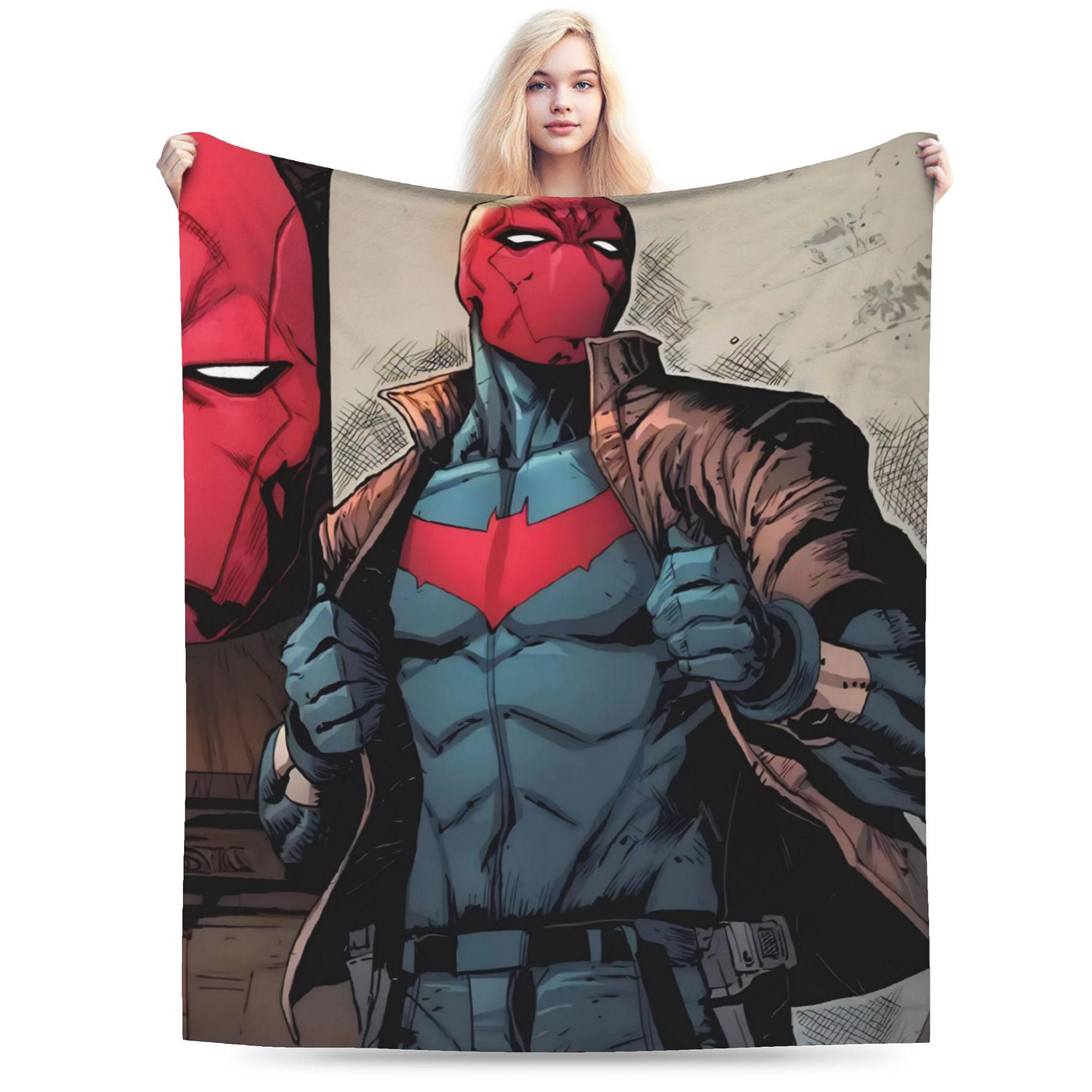 

Jason Todd Blanket Fleece Spring Autumn Red Hood Anime Breathable Super Soft Throw Blanket for Home Travel Rug Piece 200x150cm