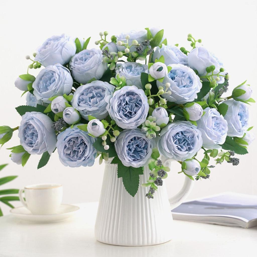 1/3pcs Artificial Flower Silk Peony Rose Bouquet for Home Decor Table Vase Wedding Bridal Bouquet Decoration Diy Gift Hot Sales