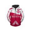 Mens Sporty Hooded Zip-Up Sweatshirt With 3D Basketball Print Loose Fit Casual Wear