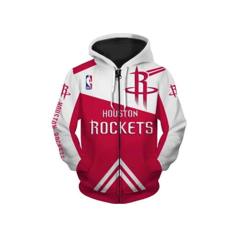 Mens Sporty Hooded Zip-Up Sweatshirt With 3D Basketball Print Loose Fit Casual Wear