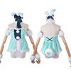 Hatsune Miku White Rabbit Girl Silky Cosplay Costume For Anime Stage Performance