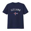 T-shirt Vintage Varsity Islanda vintage Lavata Traspirante Comoda Morbida streetwear Alla moda Unisex Elasticizzata homme Casual