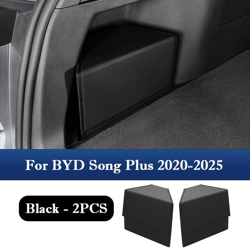 For BYD Song Plus 2020-2025 Car Back Trunk Storage Box Two Both Side Multipurpose Organizer Box Compartment Auto Accessories