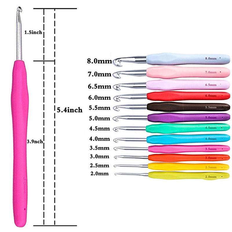 Multicolor DIY Knitting Needle Soft Grip With Ergonomic Handle Crochet Hook fhj Multicolor DIY Knitting Needle Soft Grip With Ergonomic Handle Crochet Hook fhj