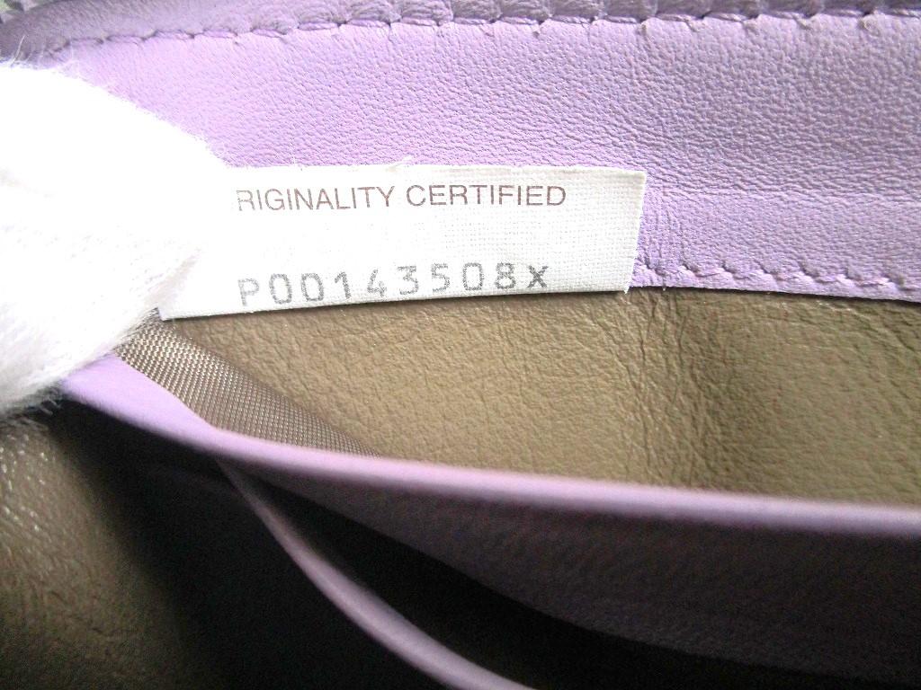 Authentic BOTTEGA VENETA Intrecciato Butterfly Motif Purple Leather Round Zip Wallet #a423  Refurbished