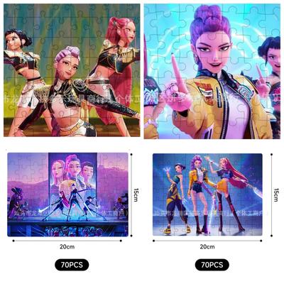 Gorące 8 stylów KPop Demon Hunters puzzle KPop Demon Hunters Rumi Mira Zoey Model Puzzle Zabawka Puzzle edukacyjne prezent na urodziny